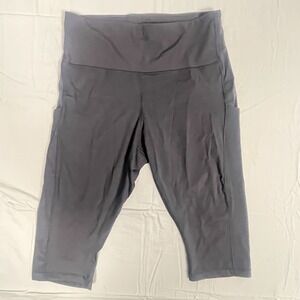 Athleta Ultimate Stash Pocket Crop Leggings Womens 1X Agate Purple Gym Workouts